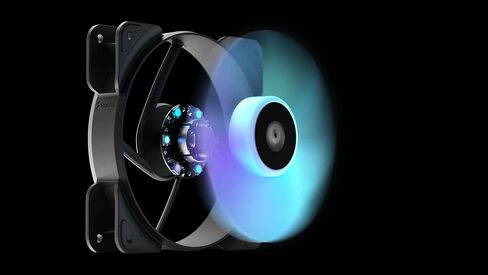 جانب تصميم كسورية 14 RGB أسود 4pinPWM 3-Pack PC Case Fan 14cm Daisy Chain FD-F-AS1-1407 FN1515 in Kuwait