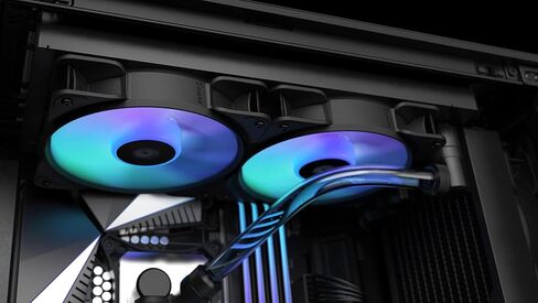 جانب تصميم كسورية 14 RGB أسود 4pinPWM 3-Pack PC Case Fan 14cm Daisy Chain FD-F-AS1-1407 FN1515 in Kuwait