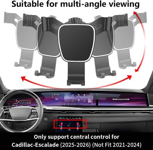 Car Phone Holder for Cadillac Escalade 2025 2026【Not Fit 2021-2024】 Auto Accessories Interior Screen Decoration Dash Board Mobile Cell Phone Mount case in Saudi Arabia