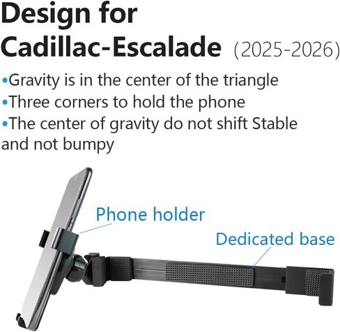 Car Phone Holder for Cadillac Escalade 2025 2026【Not Fit 2021-2024】 Auto Accessories Interior Screen Decoration Dash Board Mobile Cell Phone Mount case in Saudi Arabia