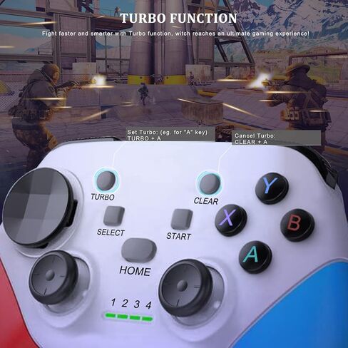 Megadream Wireless Mobile Gaming Controller Gamepad for iPhone/Android/iPad/PC/Switch/PS4/iPad Joystick with Phone Holder, Supported Cloud Game, Streaming on PS5/X-box, Turbo, Direct Play, iPhone 17,White in Kuwait