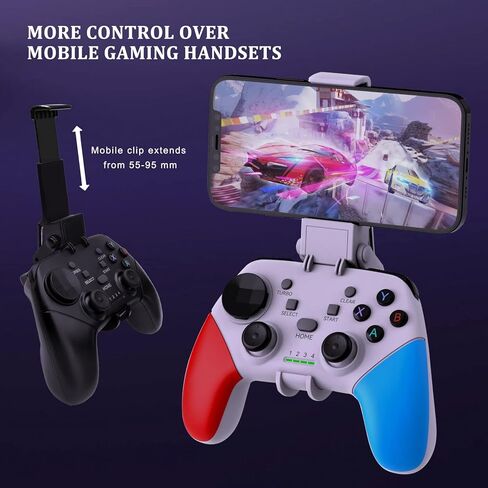 Megadream Wireless Mobile Gaming Controller Gamepad for iPhone/Android/iPad/PC/Switch/PS4/iPad Joystick with Phone Holder, Supported Cloud Game, Streaming on PS5/X-box, Turbo, Direct Play, iPhone 17,White in Kuwait