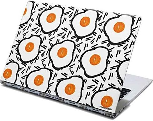 Skinit Decal Laptop Skin Compatible with Yoga 910 2-in-1 14in Touch-Screen - Originally Designed Eggs Design in Saudi Arabia