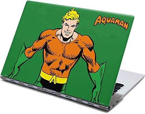 Skinit Decal Laptop Skin Compatible with Yoga 910 2-in-1 14in Touch-Screen - Officially Licensed Warner Bros Aquaman Portrait Design in Saudi Arabia