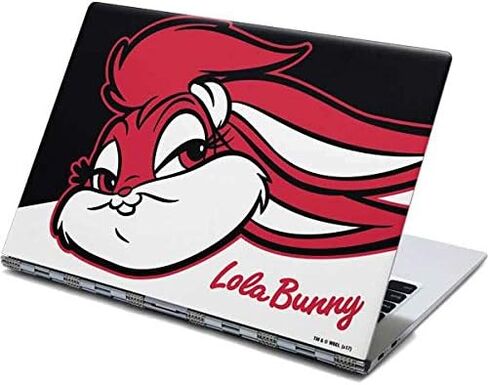 غلاف كمبيوتر محمول من Skinit متوافق مع شاشة اللمس Yoga 910 2 في 1 مقاس 14 بوصة - تصميم Warner Bros Retro Lola Bunny المرخص رسميًا in Saudi Arabia