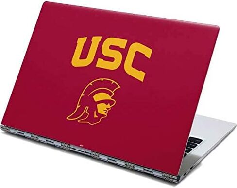 Skinit Decal Laptop Skin Compatible with Yoga 910 2-in-1 14in Touch-Screen - Officially Licensed USC USC Trojan Logo Design in Saudi Arabia