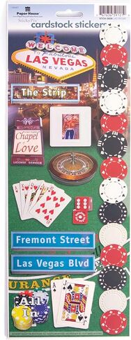 Paper House Productions Las Vegas Cardstock Sticker Sheet for Crafts, Scrapbooking & Collecting in Saudi Arabia