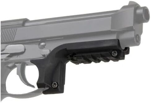 GOTICAL Beretta M9 Mount Picatinny حامل السكك الحديدية للصيد والرماية | محول السكك الحديدية Beretta M9، مقابض قوية، عناصر متينة (حامل السكك الحديدية ومصباح يدوي) in Kuwait