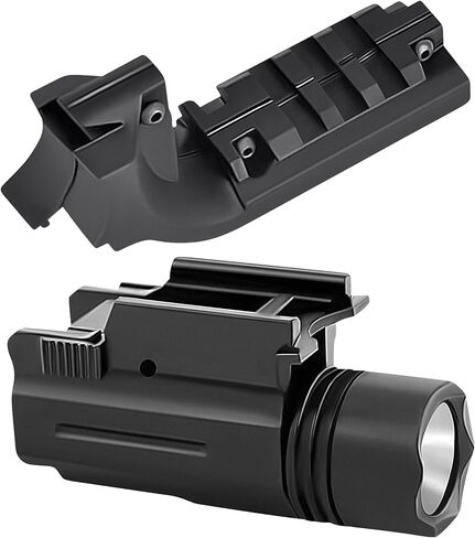 GOTICAL Beretta M9 Mount Picatinny حامل السكك الحديدية للصيد والرماية | محول السكك الحديدية Beretta M9، مقابض قوية، عناصر متينة (حامل السكك الحديدية ومصباح يدوي) in Kuwait