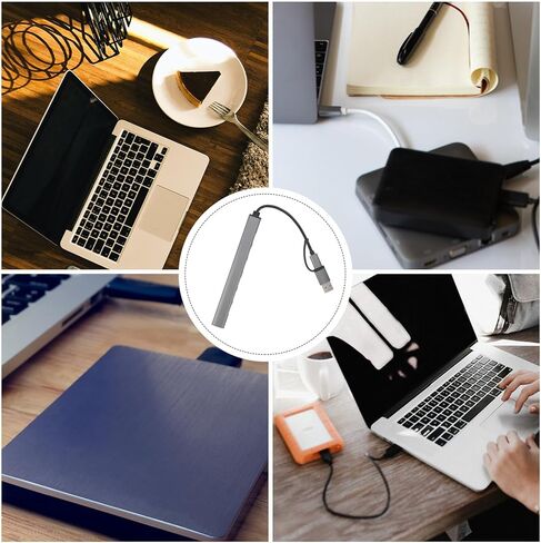 Homoyoyo عالي السرعة 7 منافذ USB Hub موسع لأجهزة الكمبيوتر المحمول التي تعمل بالطاقة USB تمديد قفص الاتهام للاستخدام المنزلي والمكتب والسفر in Kuwait