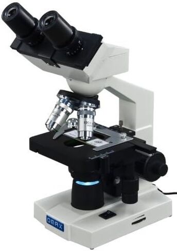 OMAX 40X-2000X Lab Binocular Biological Compound LED Microscope w Vinyl Carrying Case in Saudi Arabia