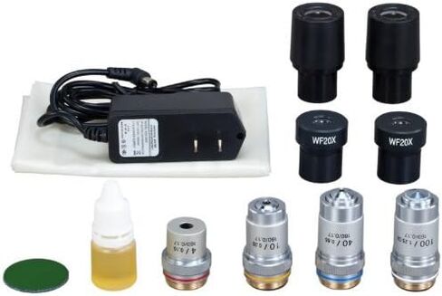 OMAX 40X-2000X Lab Binocular Biological Compound LED Microscope w Vinyl Carrying Case in Saudi Arabia