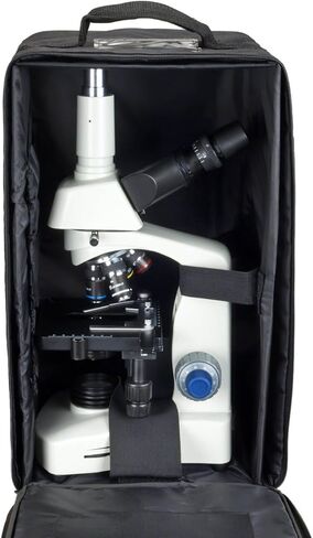OMAX 40X-2000X Compound Siedentopf LED Trinocular Microscope with Vinyl Carrying Case in Saudi Arabia
