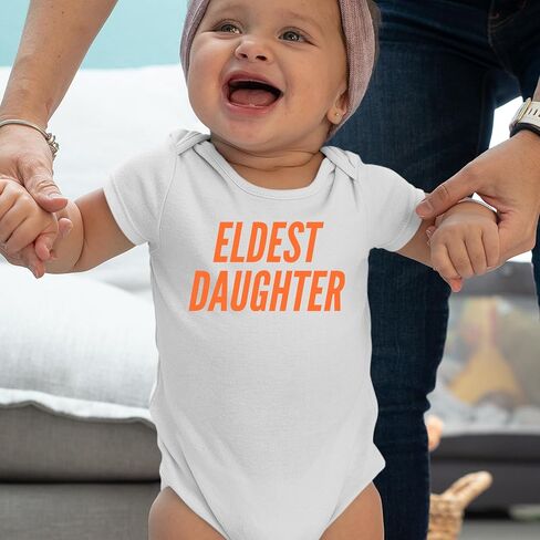Eldest Daughter Infant One-Piece Bodysuit, Soft Cotton in Saudi Arabia