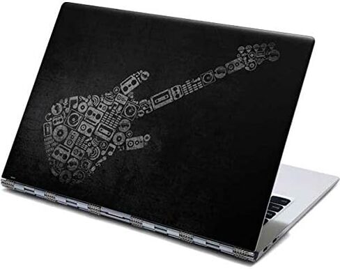 Skinit Decal Laptop Skin Compatible with Yoga 910 2-in-1 14in Touch-Screen - Originally Designed Guitar Pattern Design in Saudi Arabia