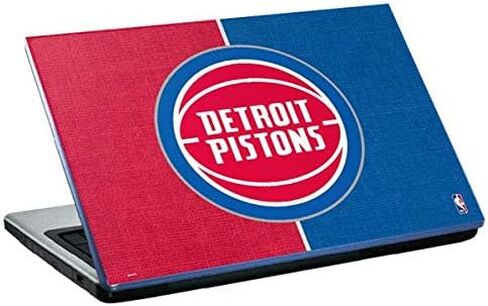 ملصق Skinit للكمبيوتر المحمول متوافق مع الطراز Inspiron 17 و1750 - تصميم قماشي مرخص رسميًا من NBA Detroit Pistons in Saudi Arabia