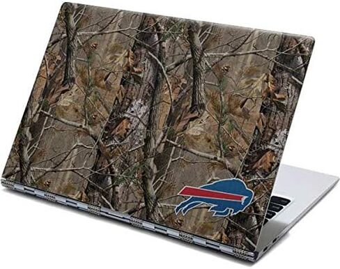 غلاف كمبيوتر محمول من Skinit متوافق مع شاشة اللمس Yoga 910 2 في 1 مقاس 14 بوصة - تصميم مموه من NFL Buffalo Bills Realtree AP مرخص رسميًا in Saudi Arabia