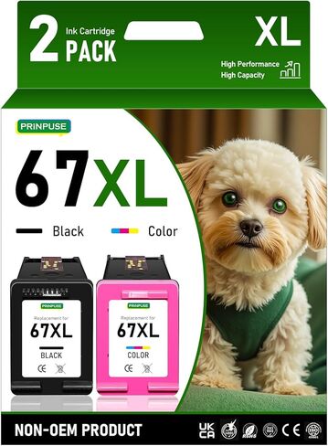 استبدال خرطوشة الحبر الأسود المعاد تصنيعها 67XL لحبر HP 67 67XL XL HP67 يستخدم مع 2700 2700e 2752 2752e 2742 2755 4100 4100e 4152 4155e 6000 6055 6400 6458 6458e طابعة 6455e in Saudi Arabia