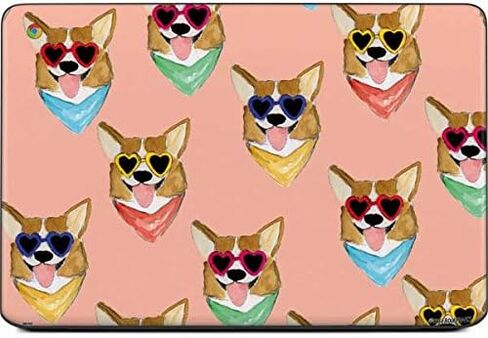 غلاف Skinit للكمبيوتر المحمول متوافق مع Chromebook 14 G5 - تصميم Corgi Love المصمم في الأصل in Kuwait