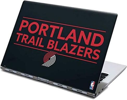 غلاف كمبيوتر محمول من Skinit متوافق مع شاشة اللمس Yoga 910 2 في 1 مقاس 14 بوصة - مرخص رسميًا من NBA Portland Trail Blazers Standard - تصميم أسود in Kuwait