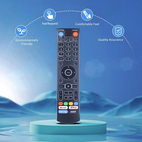 PZL V5 Pro Replacement Backlit Voice Remote Control for Vseebox V3 Pro, V3 Plus, V5 Pro, V1, V1 Pro, V2, V2 Pro, V1 Max, Elite, Max in Saudi Arabia