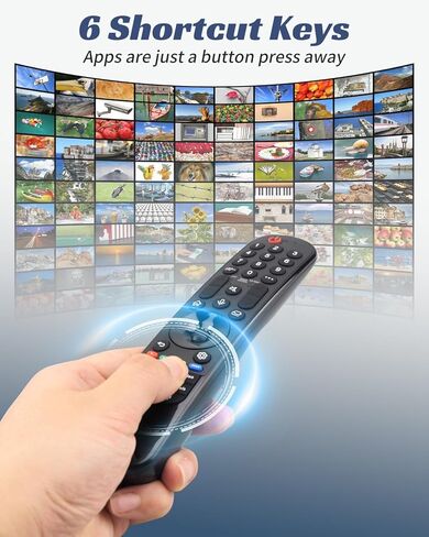 جهاز تحكم عن بعد مع صوت ومؤشر مناسب لأجهزة تلفزيون LG الذكية جميع 2020 2021 2022 2023 2024، مناسب لجهاز التحكم عن بعد السحري MR24GA AKB76045002 in Kuwait