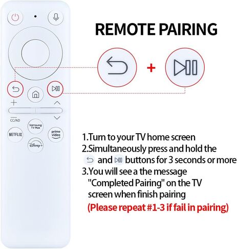 New BP59-00149A Solar Voice Remote Replacement for Samsung Freestyle Portable Projector & QLED Smart Monitor TV with Voice Search, Samsung BN59-01432A BN59-01432D BN59-01455E TV Remote Controller in Saudi Arabia