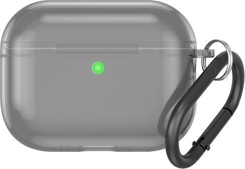 غطاء حماية لسماعات AirPods 4 مع سلسلة مفاتيح، حافظات سماعات سيليكون شفافة، حافظة واقية من الجلد الناعم، غطاء سماعة أذن مضاد للسقوط (شفاف، AirpodsPro4) in Saudi Arabia