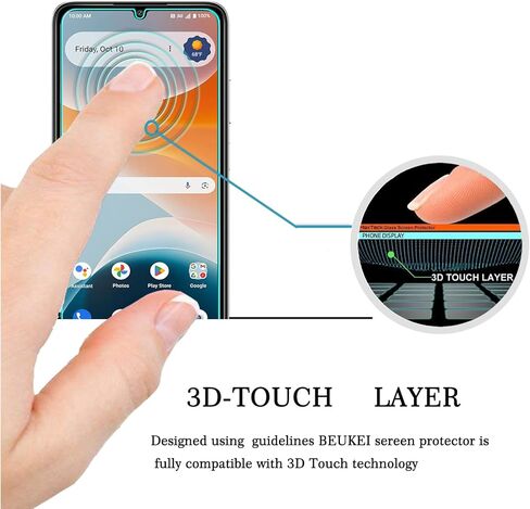 (3 Pack Designed for AT&T Motivate Pro 2 5G / Cricket Icon Pro (2026) Screen Protector Tempered Glass, Touch Sensitive, 9H Hardness in Saudi Arabia