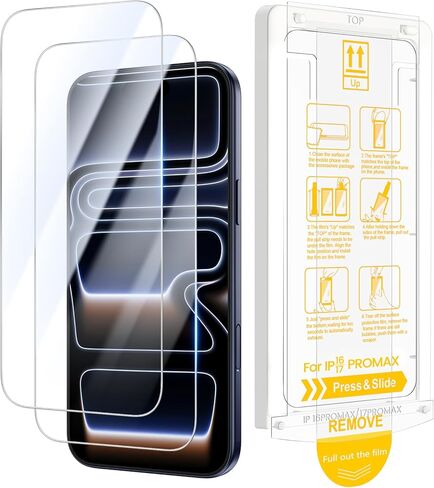Ruky for 2 Pack iPhone 16 Pro/iPhone 17 / iPhone 17 Pro Privacy Screen Protector, Easy Installation with Pull Strip Alignment Frame, Bubble-Free,9H+ Hardness Tempered Glass Film for 16 Pro/17/17 Pro in Saudi Arabia