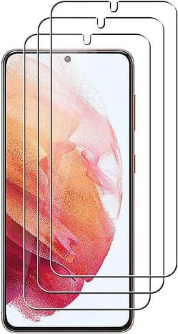 3 Pack Screen Protector For Samsung Galaxy S21 Plus 5G Tempered Glass, Anti Scratch, HD Clear in Saudi Arabia