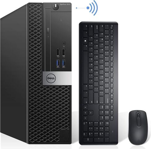 Dell OptiPlex 7040 SFF Desktop Computer PC, Intel Quad Core i5-6500, AX200 Built-in WiFi 6&Bluetooth, 16GB DDR4, 512GB NVMe M.2 SSD+2TB, HDMI Wireless Keyboard & Mouse, Windows 11 Pro (Renewed) in Saudi Arabia