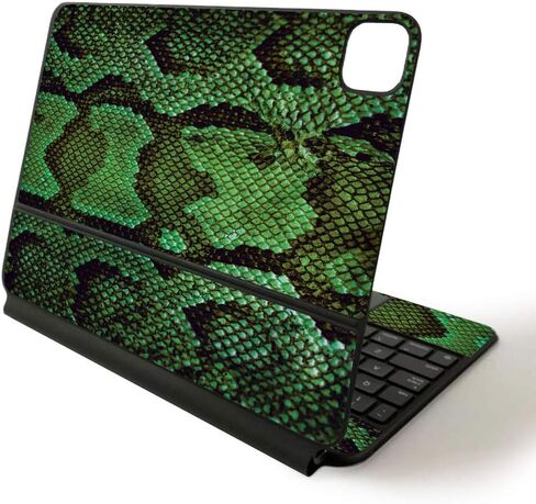 غلاف MightySkins متوافق مع Magic Keyboard iPad Pro مقاس 11 بوصة (2020) - الثعبان الأخضر | غطاء ملتف واقٍ ومتين وفريد ​​من نوعه من الفينيل | سهل التطبيق وتغيير النمط | صنع في الولايات المتحدة الأمريكية in Saudi Arabia