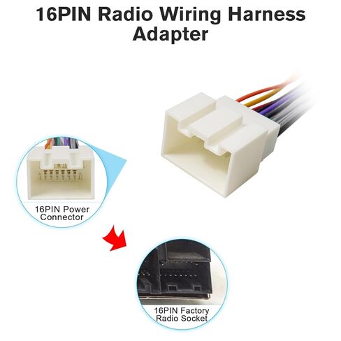 Stereo Wiring Harness Compatible with Ford F150 F250 Ranger Explorer Escape Mustang Radio Harness Adapter,16Pin Car Audio Video Wire Butts Connector for Lincoln Mercury Grand Marquis in Saudi Arabia