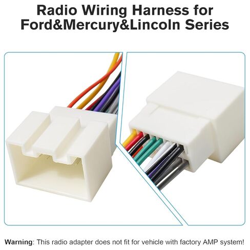 Stereo Wiring Harness Compatible with Ford F150 F250 Ranger Explorer Escape Mustang Radio Harness Adapter,16Pin Car Audio Video Wire Butts Connector for Lincoln Mercury Grand Marquis in Saudi Arabia