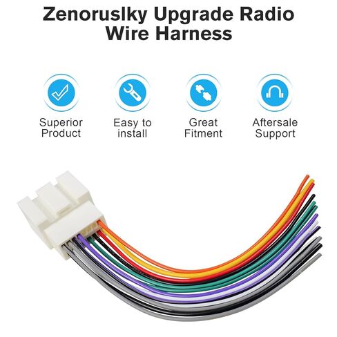 Stereo Wiring Harness Compatible with Ford F150 F250 Ranger Explorer Escape Mustang Radio Harness Adapter,16Pin Car Audio Video Wire Butts Connector for Lincoln Mercury Grand Marquis in Saudi Arabia