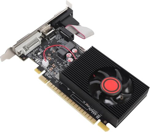 GT610 Graphics Card, 1GB DDR3 64 Bit 500MHz 600MHz PCI Express 2.0 16X Video Card with Solid Capacitor and Cooling Fan, for 7 8 10 11 Vista in Saudi Arabia