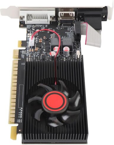 GT610 Graphics Card, 1GB DDR3 64 Bit 500MHz 600MHz PCI Express 2.0 16X Video Card with Solid Capacitor and Cooling Fan, for 7 8 10 11 Vista in Saudi Arabia