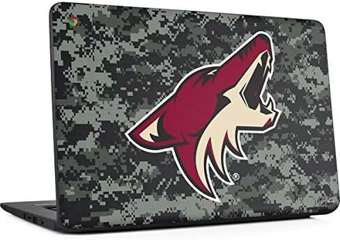 غلاف كمبيوتر محمول من Skinit متوافق مع Chromebook 14 G5 - تصميم مموه مرخص رسميًا من NHL Arizona Coyotes in Kuwait