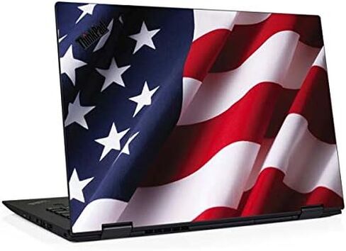 Skinit Decal Laptop Skin Compatible with Thinkpad X1 Yoga (3rd Gen 2018) - Originally Designed The American Flag Design in Saudi Arabia