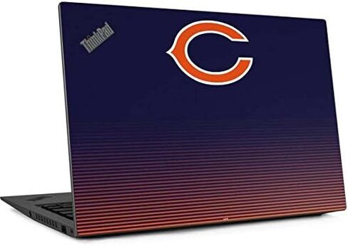 ملصق Skinit للكمبيوتر المحمول متوافق مع Thinkpad X1 Carbon (الجيل السادس 2018) - تصميم مرخص رسميًا من NFL Chicago Bears Breakaway in Saudi Arabia