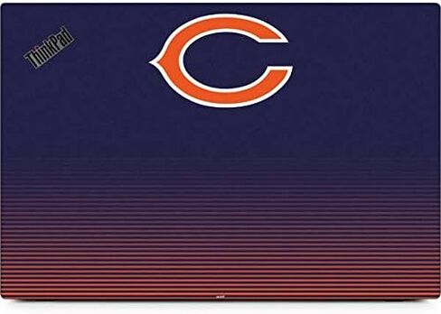 ملصق Skinit للكمبيوتر المحمول متوافق مع Thinkpad X1 Carbon (الجيل السادس 2018) - تصميم مرخص رسميًا من NFL Chicago Bears Breakaway in Saudi Arabia