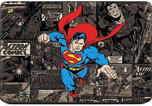 Skinit Decal Laptop Skin Compatible with Chromebook 14 G5 - Officially Licensed Warner Bros Superman Mixed Media Design in Saudi Arabia