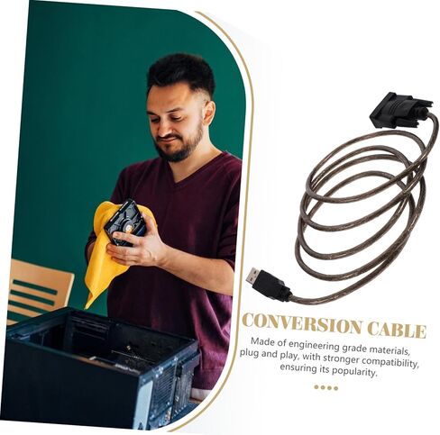 ARTIBETTER USB to Serial Port Cable Double Shielded Coated Compatible Multiple Computers USB to Serial Adapter in Saudi Arabia