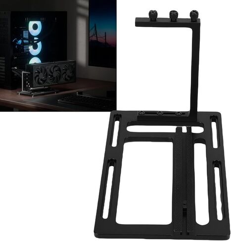 Yoidesu GPU Bracket, Universal GPU Holder Stand with Non Slip Pad Suitable for RTX3090 3080 3070 3060TI Graphics Card, Aluminum Alloy Graphics Card Support in Saudi Arabia