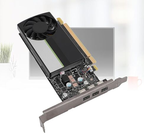 T400 Graphics Card, 4GB GDDR6 64Bit 7680x4320 Resolution Video Card for 3D Modeling Rendering, with Cooling Turbofan in Saudi Arabia