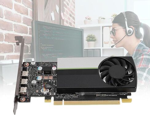 T400 Graphics Card, 4GB GDDR6 64Bit 7680x4320 Resolution Video Card for 3D Modeling Rendering, with Cooling Turbofan in Saudi Arabia