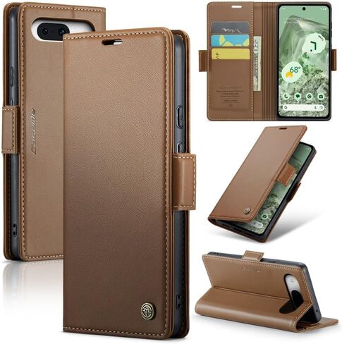 Wallet Case for Google Pixel 9／9 Pro,PU Leather Case with [RFID Blocking][Card Holder][Stand Function] Shockproof Protective Phone Cover for Google Pixel 9／9 Pro Case (Black) in Saudi Arabia