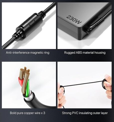 230W Charger Fit for Acer Predator Helios 300 PH315-53 54 55, Nitro 5 16 17 AN16-51 AN17-71 AN517-4216, Predator Triton 300 500 PT315 PT515 Neo 16 PHN16-71 Power Adapter Supply Cord in Saudi Arabia
