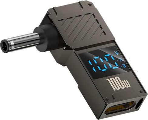 محول USB C إلى DC - كابل محول شاحن GaN، طرف موصل إلى USB-C لأجهزة الكمبيوتر المحمولة (محول قابس السفر، 4.5 * 3.0 مم HP) in Saudi Arabia